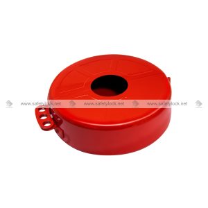 metallic gate valve lockout for handle wheel lockout