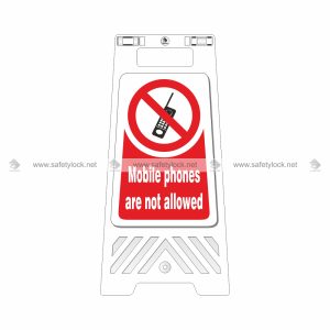mobile phones are not allowed floor stand