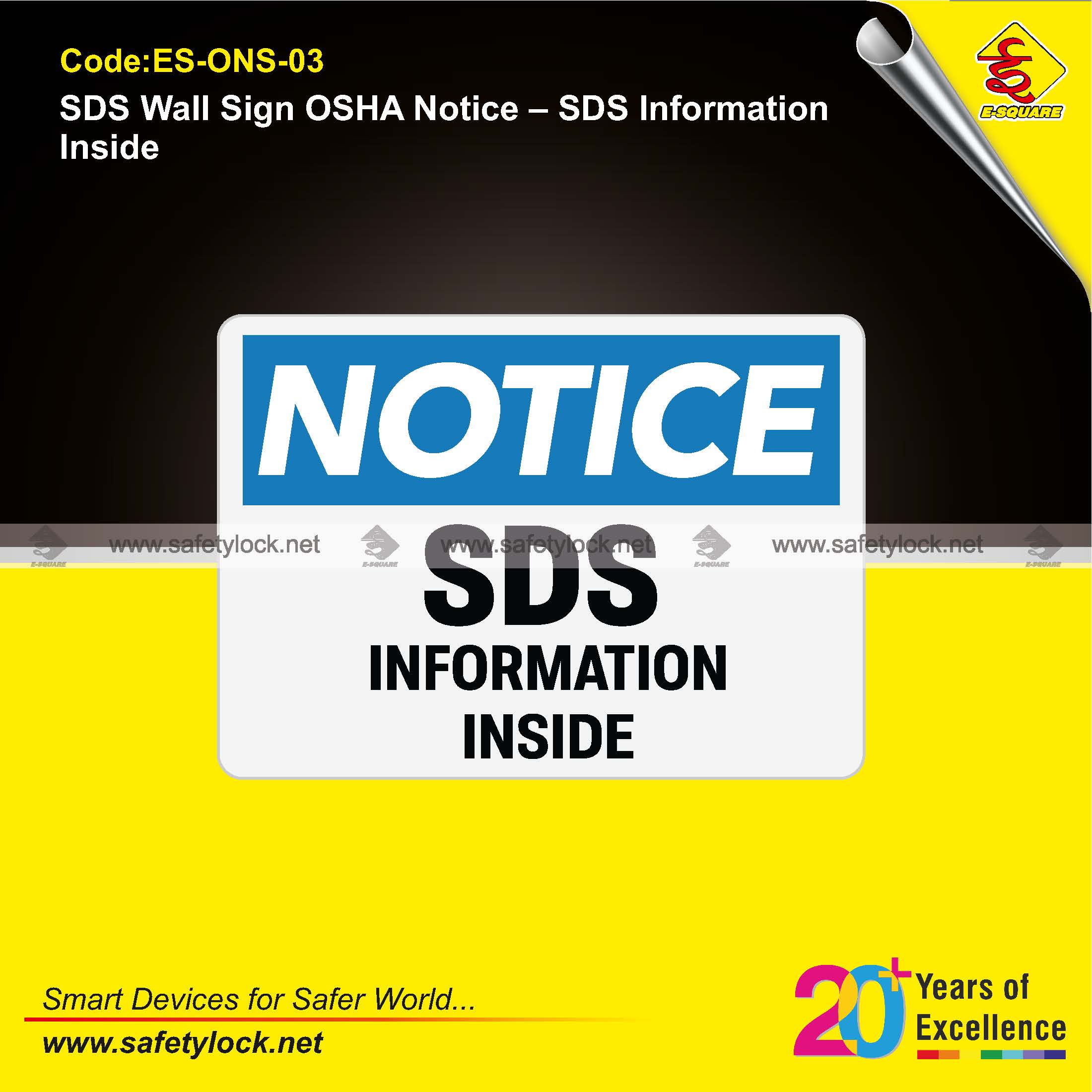 MSDS SDS OSHA notice signs