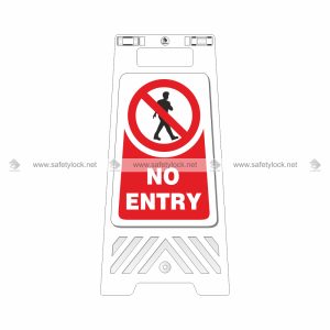 no entry - safety floor stand