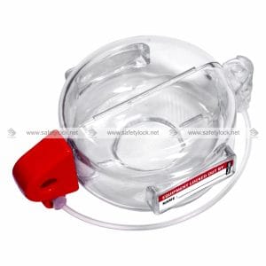 normal push button lockout device for electrical panels