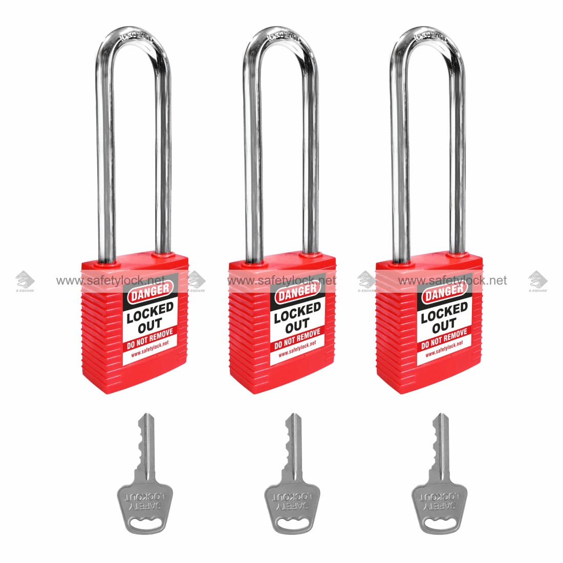 nylon body steel shackle lockout padlock