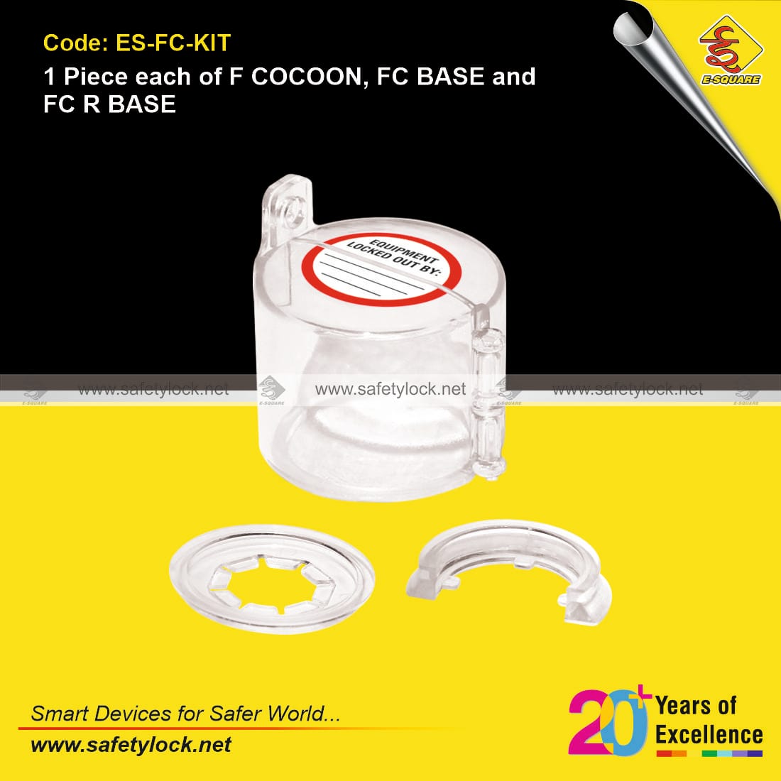 one piece each of flexible cocoon base and retrofit