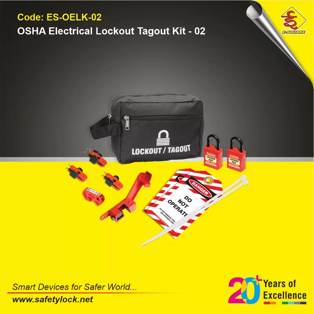 MCB Lock Off VEVOR 47 PCS Electrical Lockout Tagout Kit Safety Padlocks ...