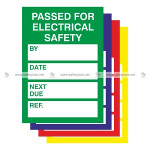 passed for electrical safety mini property tags
