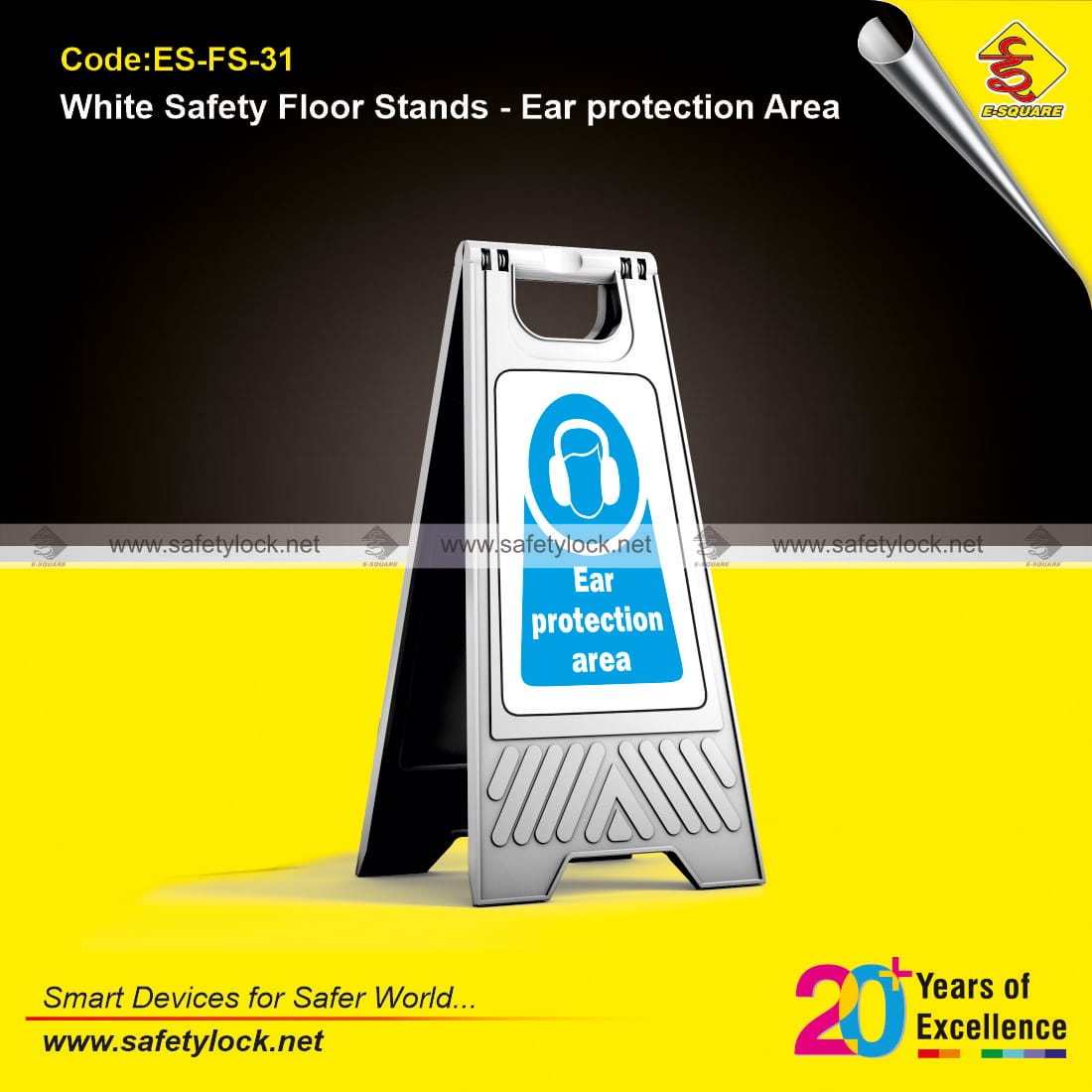 portable floor stands white color