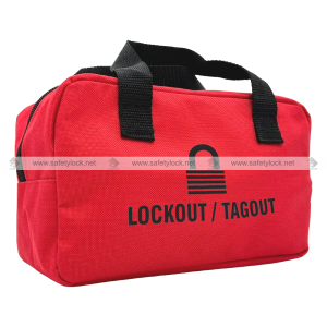 red blue soft lockout bag