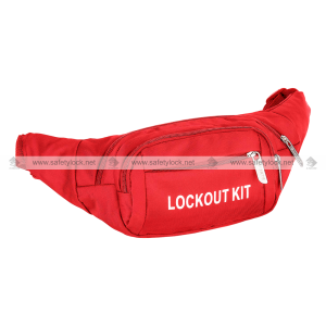 red colour lockout tagout waist pouch
