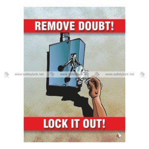 remove doubt lock it out - safety poster