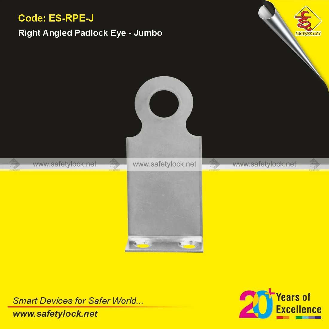 right angled padlock eyes for electrical panel