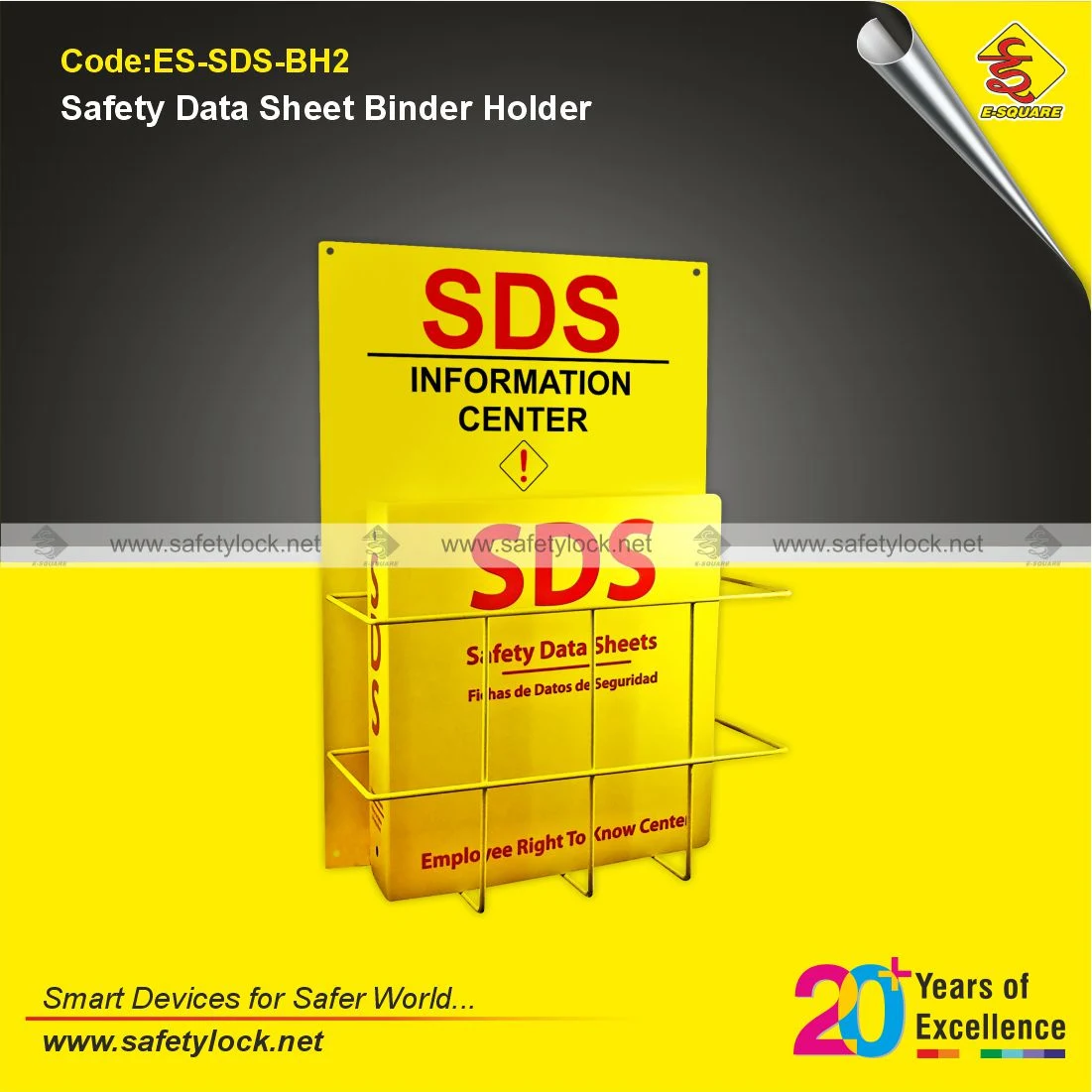 Safety Data Sheet Binder Holder for Durable Safety Documentation Storage and Easy Access