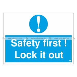 safety first lock it out - lockout labels