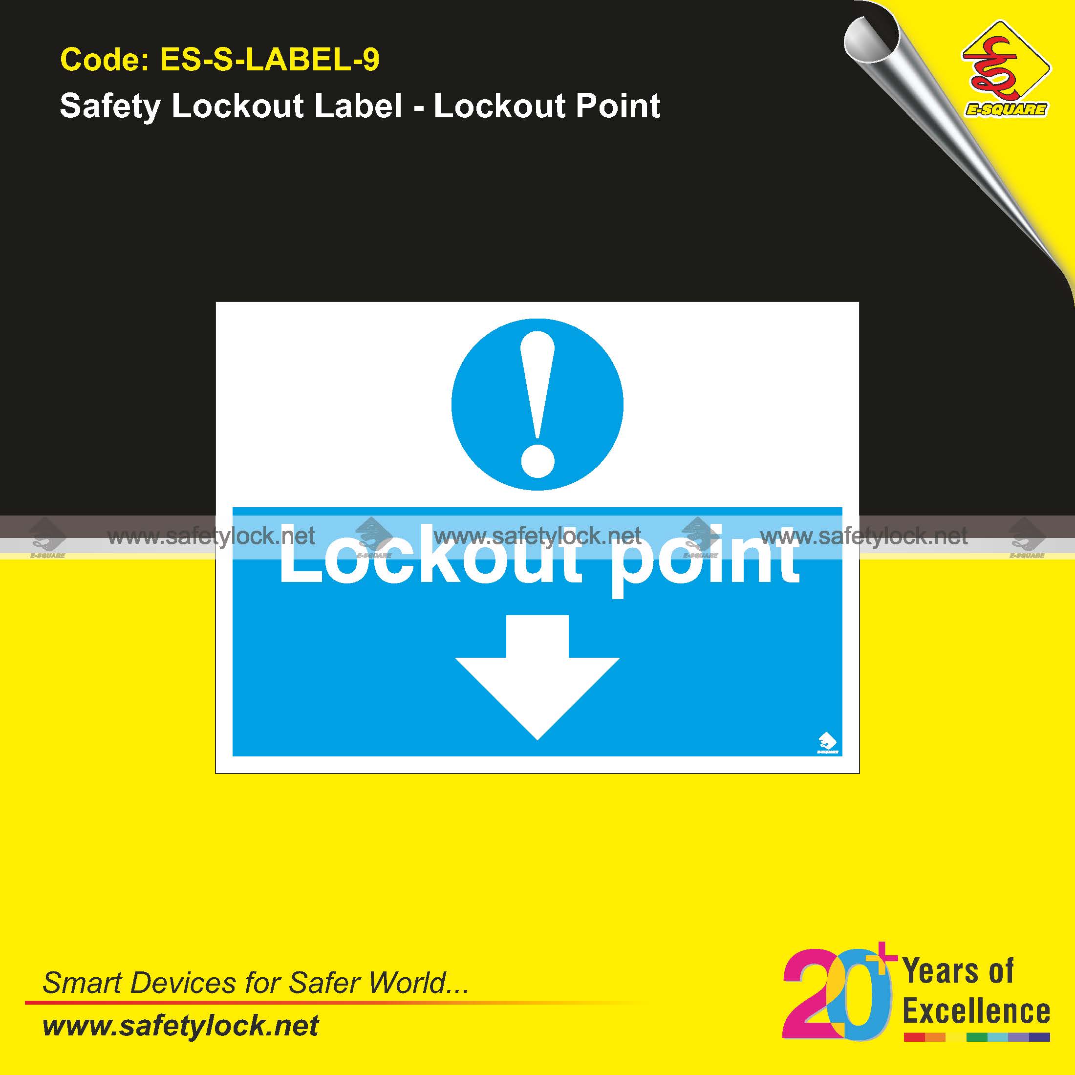 safety lockout labels with message lockout point