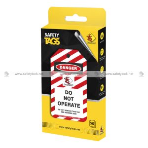 safety tags in a box - 50 tags