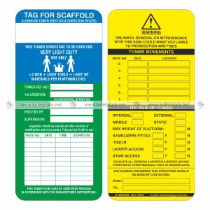scaffolding tags manufacturer