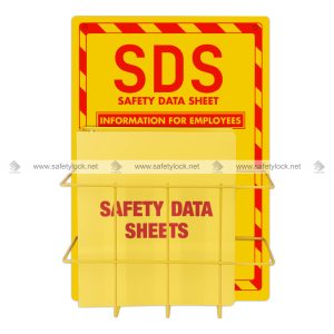 SDS binder holder for safety data sheets
