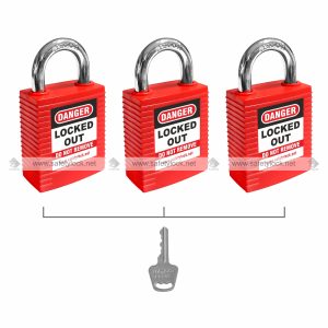 series 3 lockout safety padlock with key alike feature