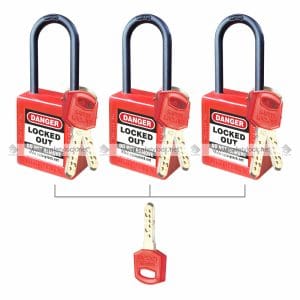 series 5 di-electric computer key lockout padlock