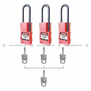 series 7 lockout locks with long shackle