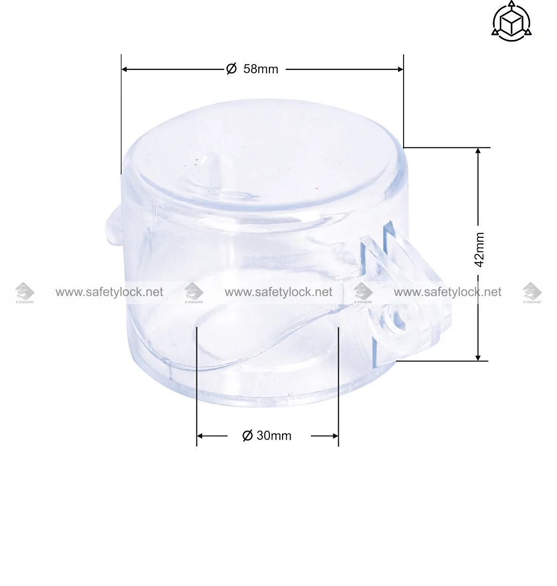 switch cover lockout for electrical panel buttons dimension