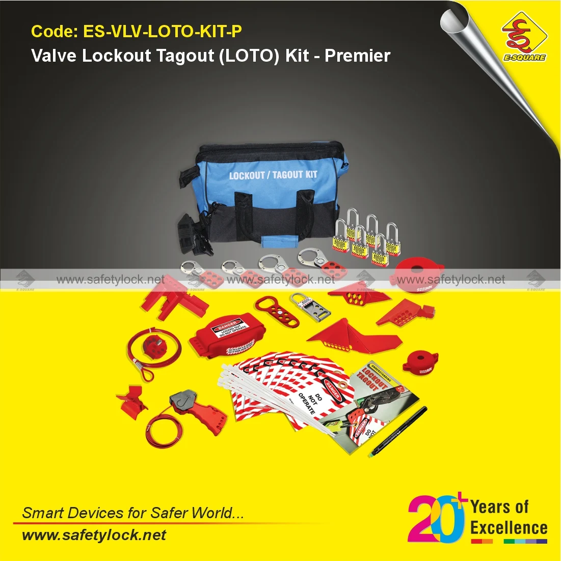 Valve Lockout Tagout Kit Premier for OSHA Lockout Tagout Compliance