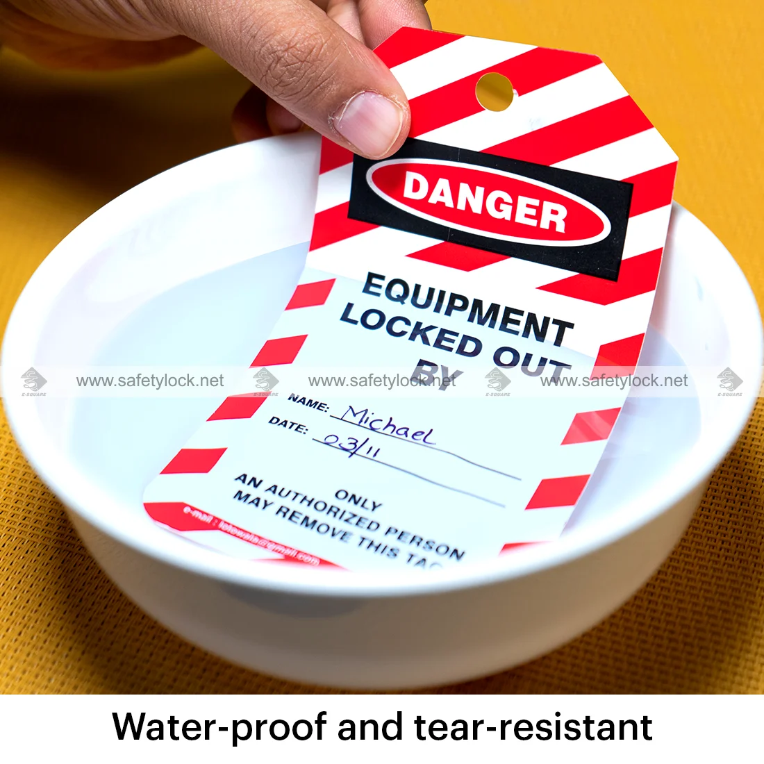 water proof lockout safety tags