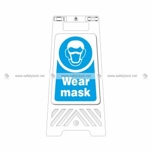 wear mask floor stand for safety