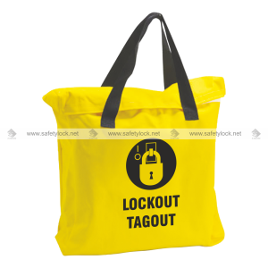 yellow easy carry lockout bag