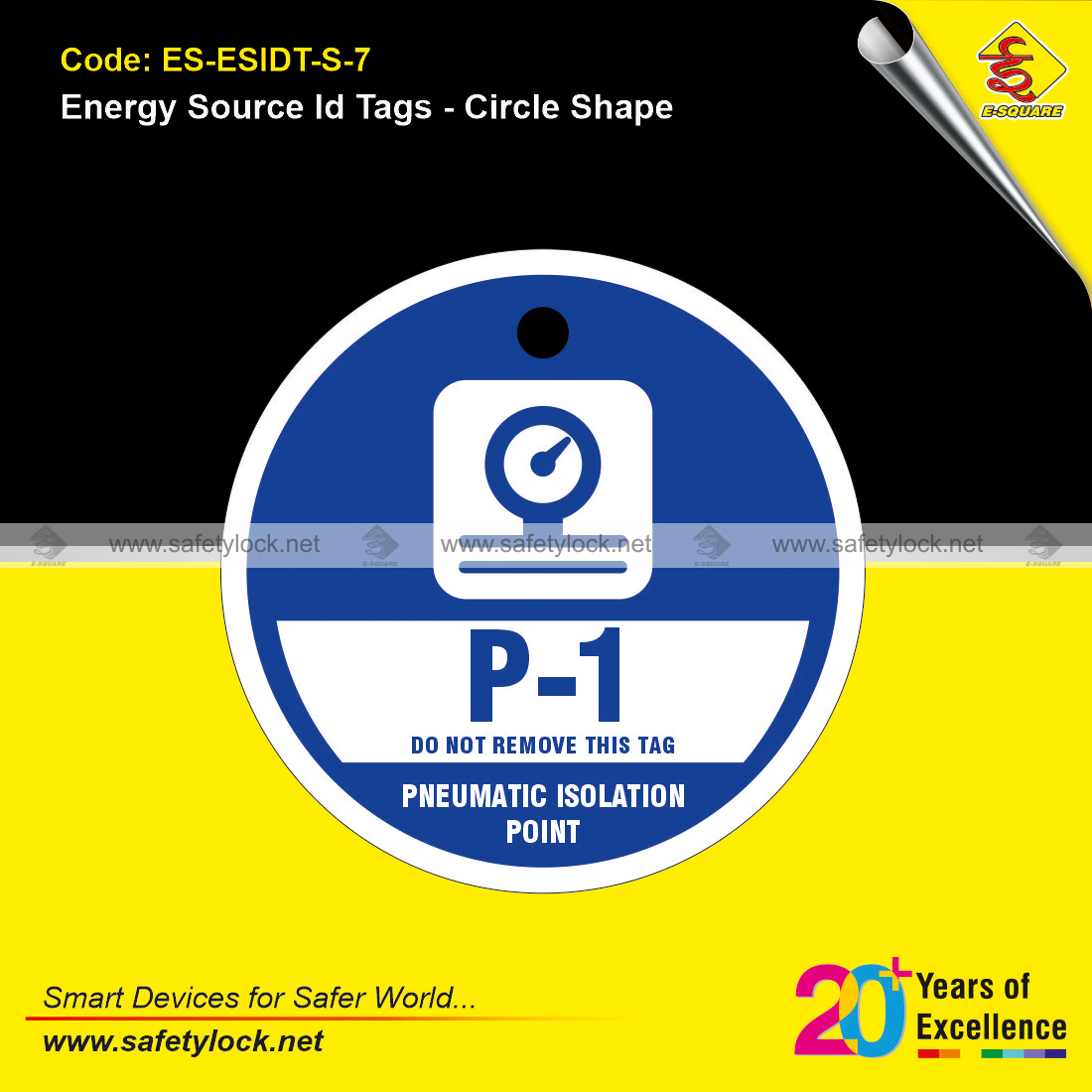 circle shape energy source id tags