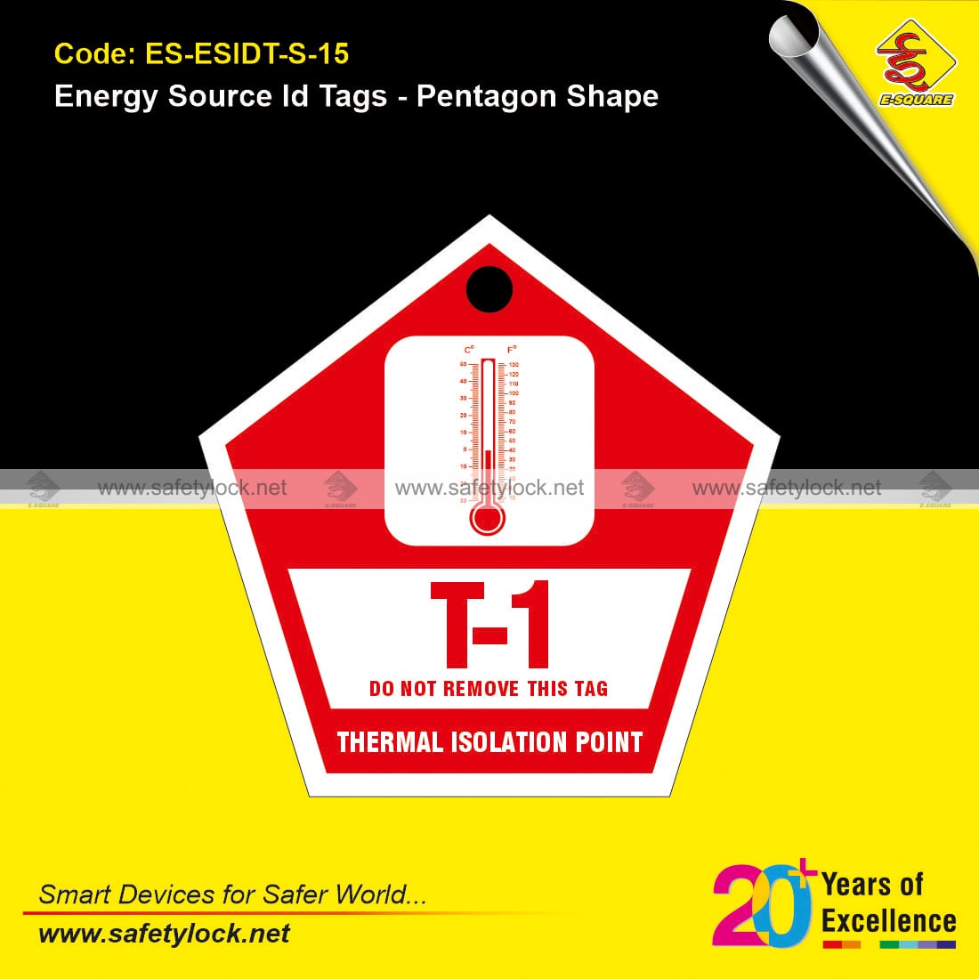 E-Square energy source identification tags