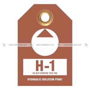 Energy Source ID Tag - Hydraulic Isolation Point