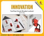 LOTO innovation - tool free circuit breaker lockout device