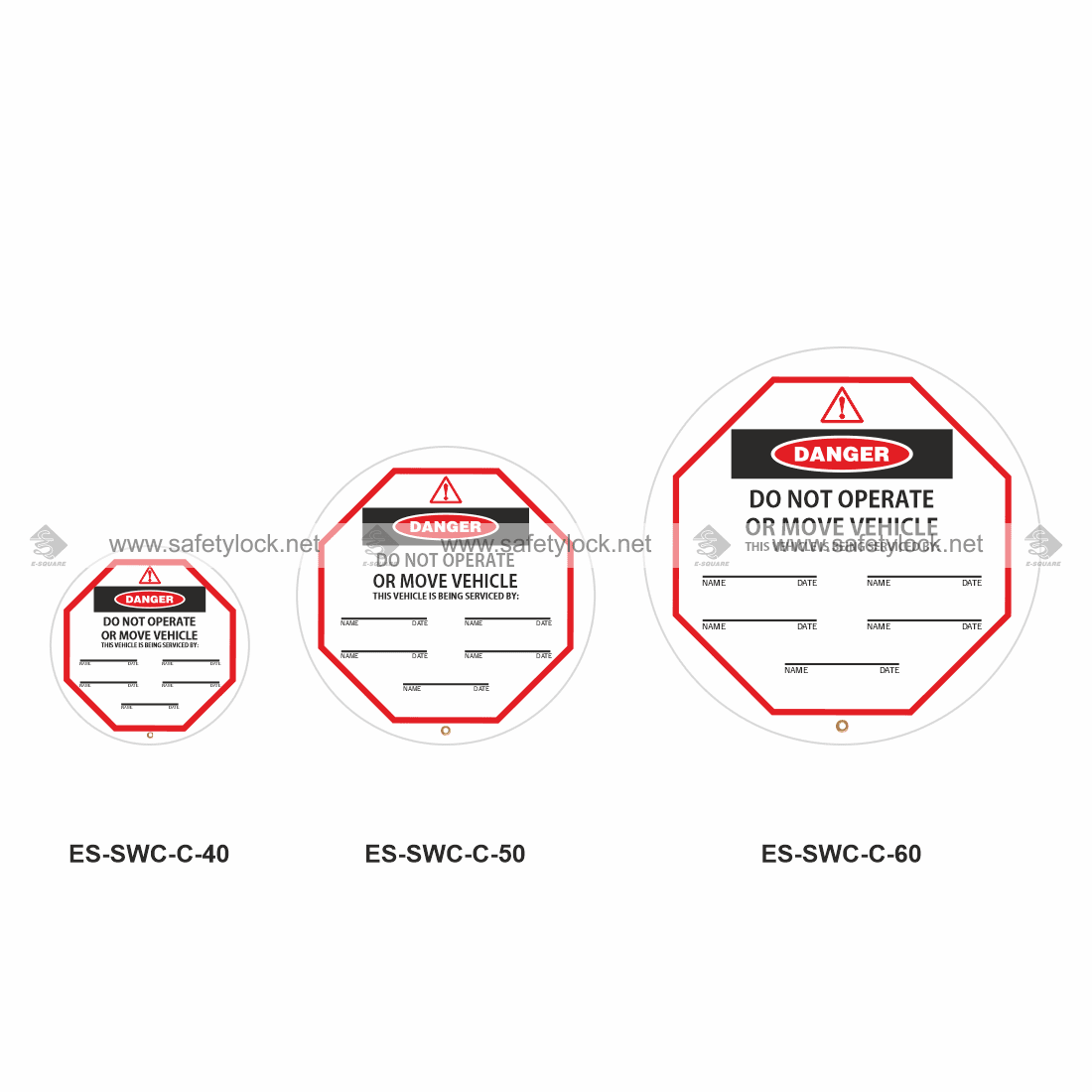 E-Square steering wheel lockout cover designs