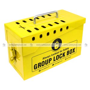 group lockout box yellow color