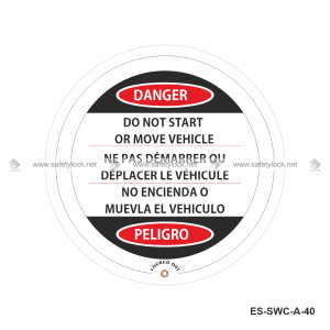 <b>Steering Wheel</b> Lockout Cover - <b>Model A</b> - ES-SWC-A-40