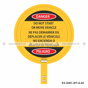 steering wheel cover with locking tail yellow