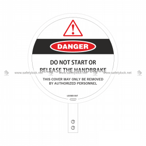 <b>Steering Wheel</b> Lockout Cover <b>with Locking Tail - Model B</b>