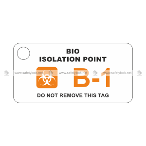 Lockpoint energy source id tag - Bio hazard isolation point