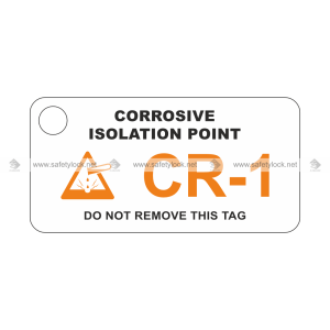 Lockpoint energy source ID Tag -corrosive isolation point