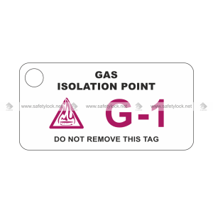 Lockpoint energy source ID tags - gas isolation point