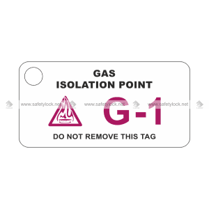 Lockpoint energy source ID tags - gas isolation point
