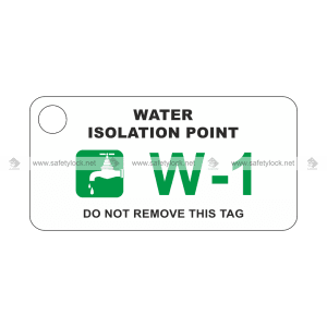 Lockpoint energy source ID tag - water isolation point