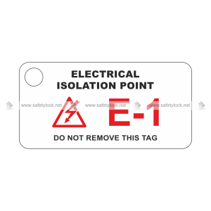 Lockpoint energy source ID tags - electrical isolation point