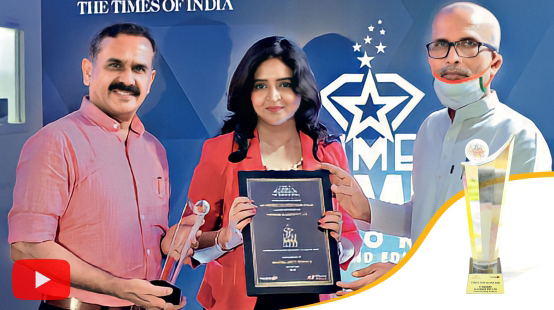 National SME Icon Award by <br>Times of India