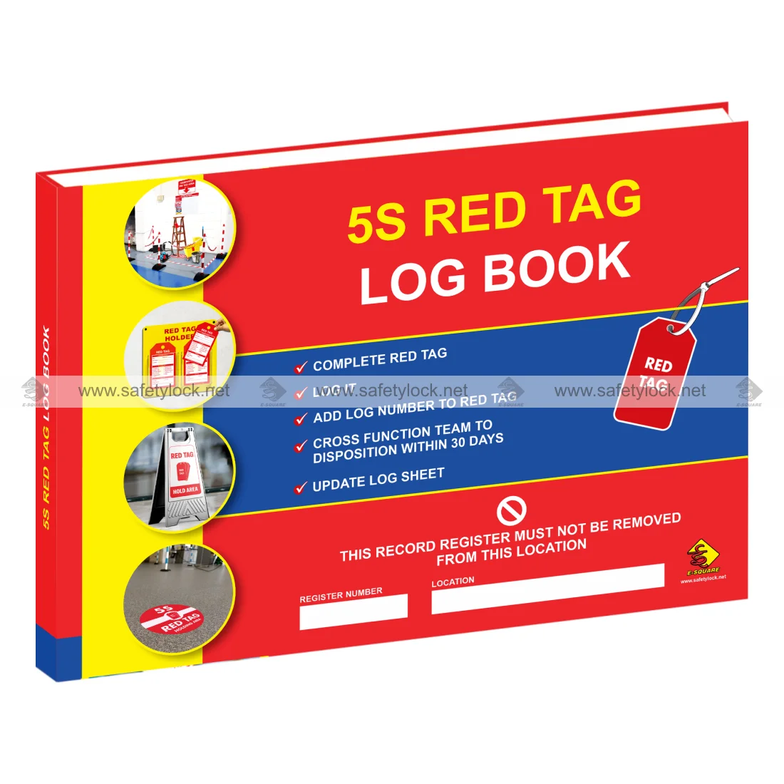 5S Red Tag Log Book/Register - E-Square