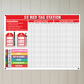 5S Red Tag Stations and Kits