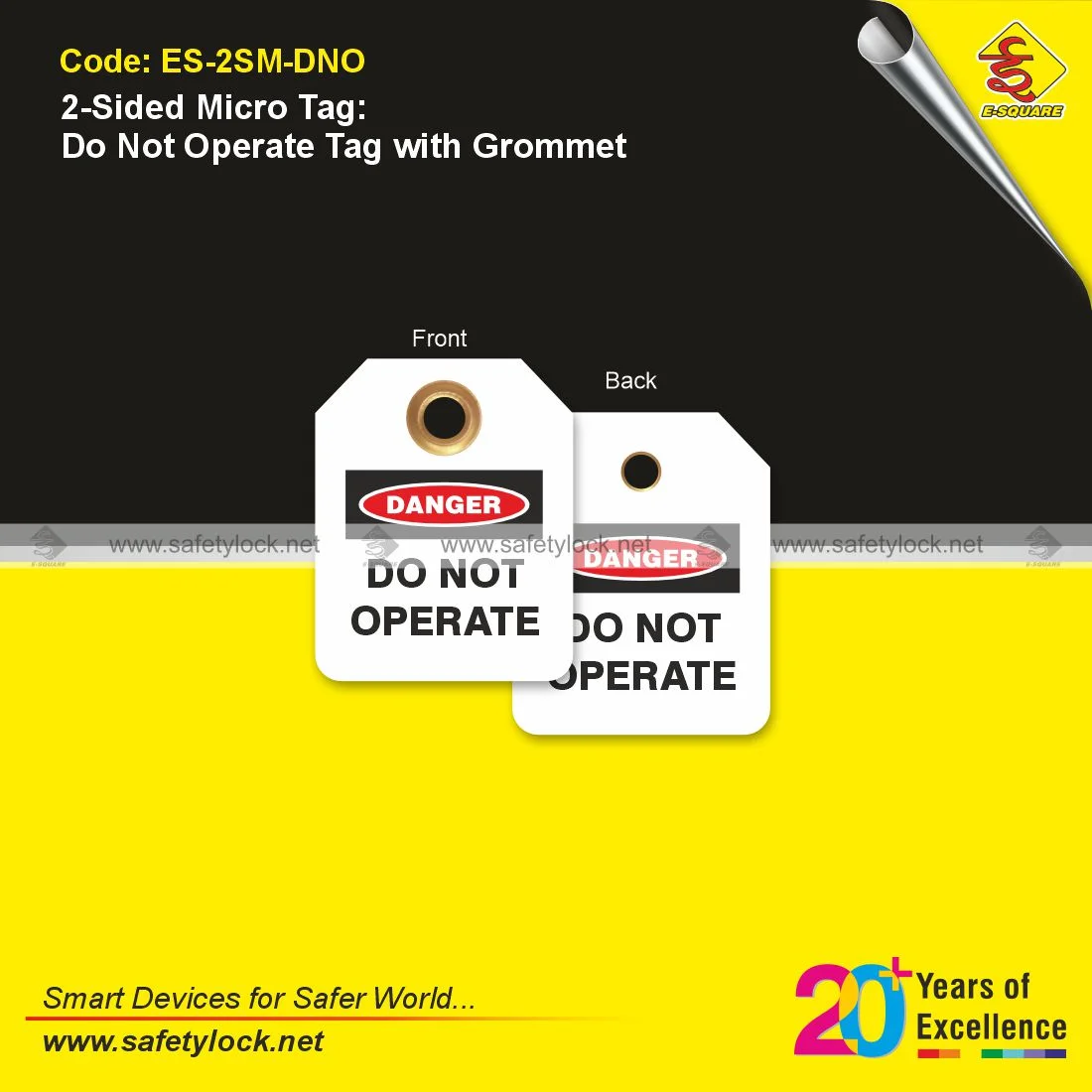 thumbnail image 2 of Snapklik.co : NC RPT146G Danger - Out Of Service Tag 3 In. X 6 In. 2 2 of 10