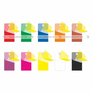 self-laminating liner protective blank lockout tags top round cut