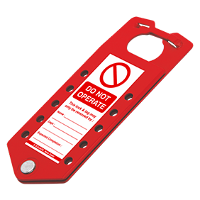 Labelled Lockout Hasp