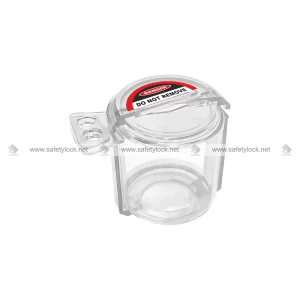 tight spaced emergency stop button lockout cover